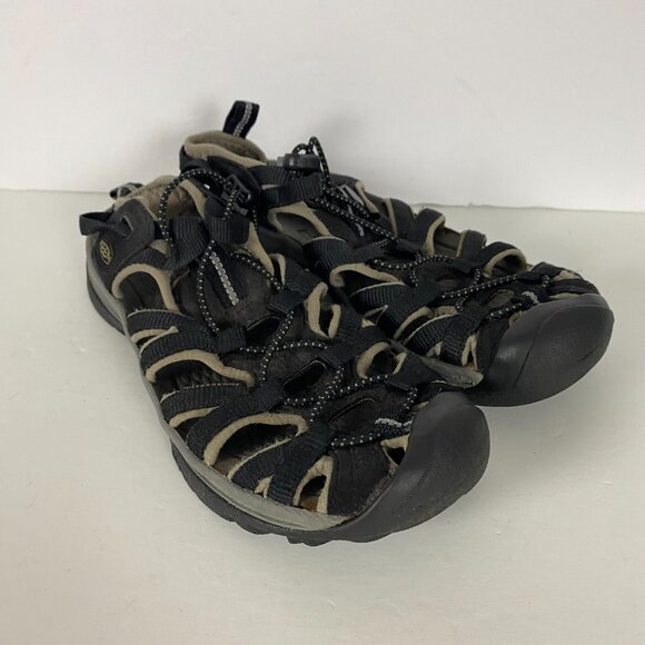 Keen Whisper Waterproof Sport Hiking Sandals Womens 7.5 Black - Picture 3 of 14